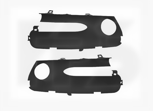 nakladka875 Решітка в бампер ліва+права Renault Scenic 2012-2016 крім Grand Scenic 2012-2014
