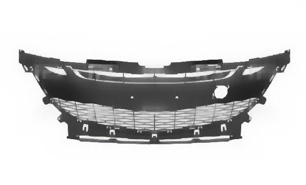 nakladka901 Решітка в бампер Mazda 3 BL 2009-2011 середня BCW8501T1C радіатора