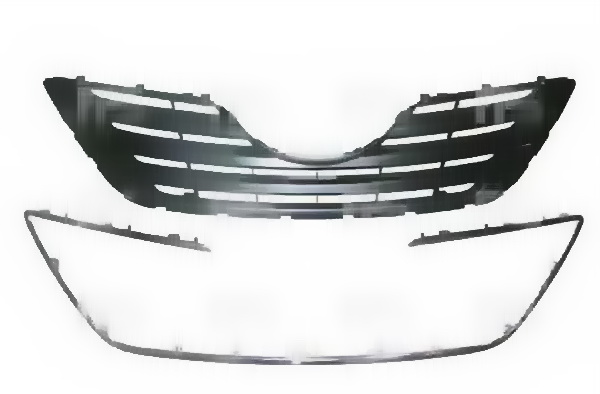 nakladka913 Радіаторна решітка Toyota Camry XV40 2006-2010 хром/чорна