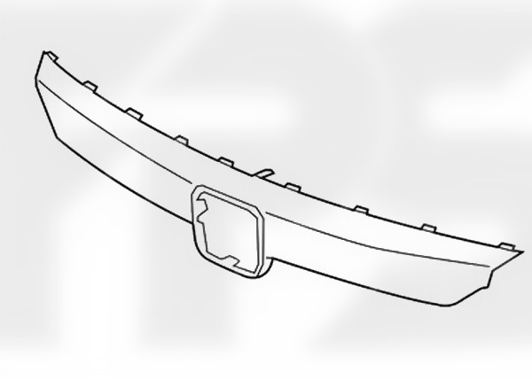 Накладка радіаторної решітки глянець Honda Accord 10 2018+ седан