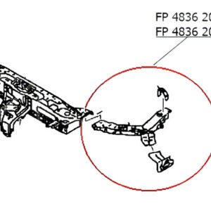 perednia-panel-251 Правий окуляр передньої панелі Mitsubishi ASX / Outlander Sport 2019+