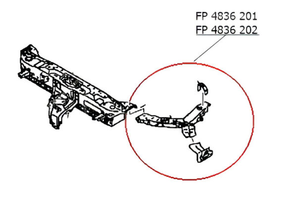 Правий окуляр передньої панелі Mitsubishi ASX / Outlander Sport 2019+