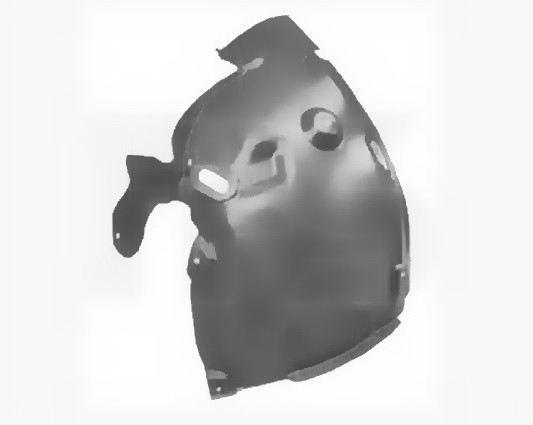 Підкрилок правий передній Renault Megane 2009-2014 передня частина