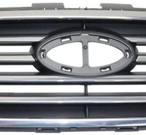 Радіаторна решітка Hyundai Sonata LF 2014-2017 чорна з хромом