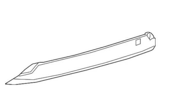 reshitka-fps-1475 Накладка бамперу заднього Toyota Prius 2019+