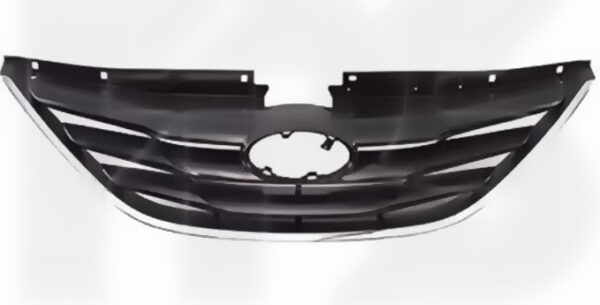 Радіаторна решітка Hyundai Sonata YF 2010-2014 чорна з хромом