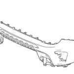 Бампер передній верхня частина Jeep Renegade 2014-2019 FP 3808 903-P