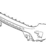 Бампер передній верхня частина Jeep Renegade 2014-2019 FP 3808 392