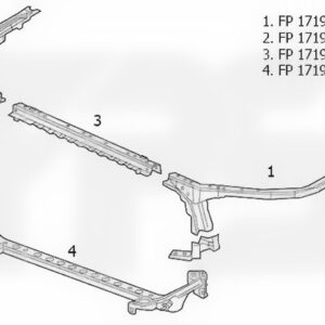 Панель передня нижня Chevrolet Malibu 2016+