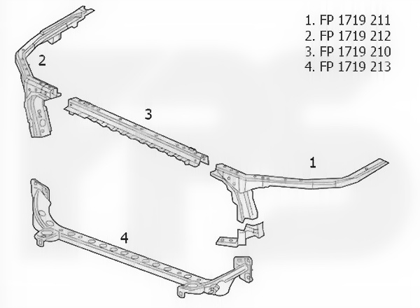 televizor170 Панель передня нижня Chevrolet Malibu 2016+