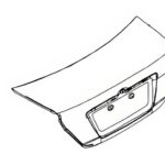 Задня кришка багажника BYD F3 2006-2013 Задня кришка багажника BYD F3 2006-2013 FP 4105 F1-P