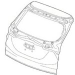 Задня кришка багажника Honda HRV 2015-2021 FP 3044 210